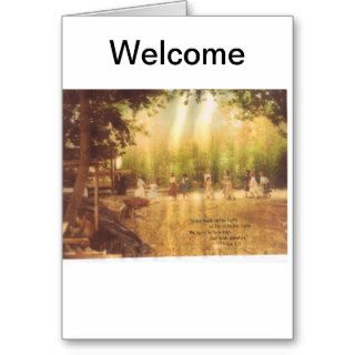 Welcome To Our Church Family Card