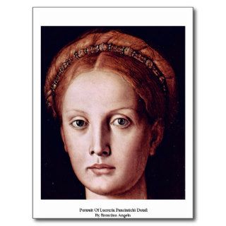 Portrait Of Lucrezia Panciatichi Detail Post Cards