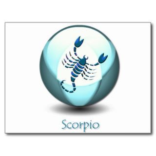 Scorpio Symbol Postcard