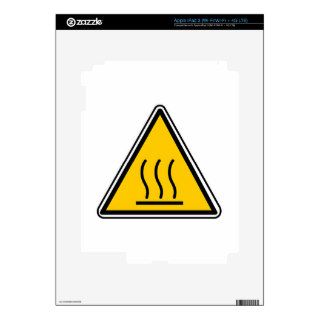Hot Surface Sign iPad 3 Decals
