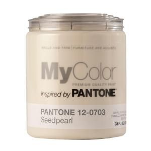 MyColor inspired by PANTONE 12 0703 Eggshell 35 oz. Seed Pearl Self Priming Paint DISCONTINUED 18026