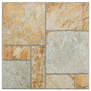 Merola Tile Sunset Gold 13 1/2 in. x 13 1/2 in. Porcelain Floor and Wall Tile (14 sq. ft. / case) FRN13SSG