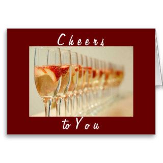 CHEERS AND CONGRATULATIONS TO YOU GREETING CARD