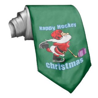 Hockey Christmas Necktie