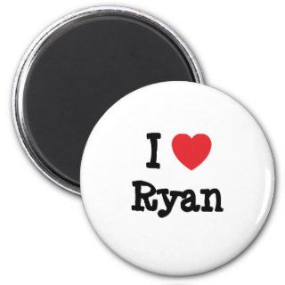 I love Ryan heart T Shirt Magnets