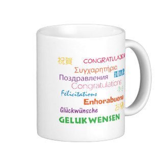 Congratulations in Many Languages Mug