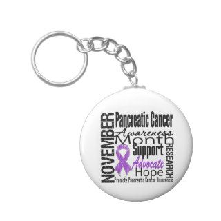 Collage   Pancreatic Cancer Awareness Month Keychains