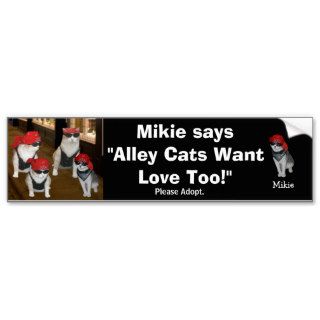 Help Get Cats off the Street. Bumper Stickers