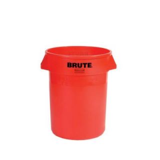 Rubbermaid Commercial Products BRUTE 44 gal. Red Trash Container without Lid FG264300 RED