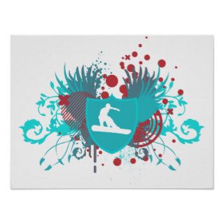 hi fi snowboarding print