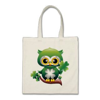 Baby Owl St Patrick Cartoon Bag