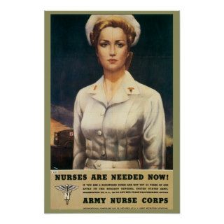 Nurse Corps Retro Poster