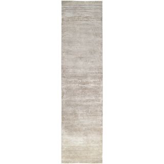 Hand knotted Somerset Silver New Zealand Wool Rug (2'6 x 10') Runner Rugs