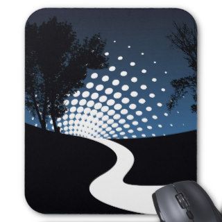 Abstract Tree Silhouette Mousepad