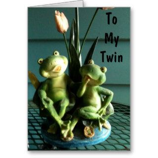 SISTER AND BROTHER TWIN BIRTHDAY CARD