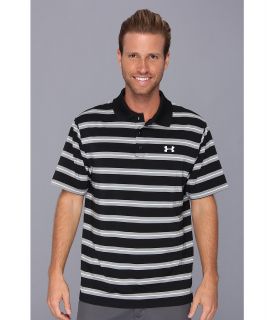 Under Armour Golf UA Easy Money Stripe Polo Mens Short Sleeve Pullover (Black)