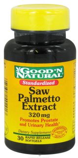 Good N Natural   Saw Palmetto 320 mg.   30 Softgels