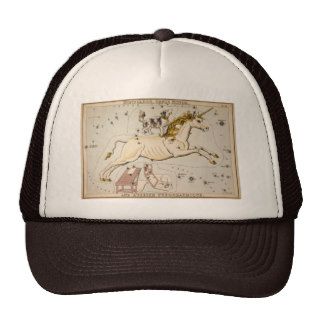 Vintage Unicorn Star Constellation  Map Trucker Hat