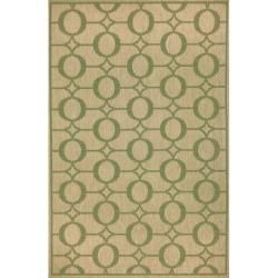 Grace Indoor/ Outdoor Green Rug (7'10 Square) Round/Oval/Square