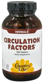 Country Life   Circulation Factors   100 Tablets Formerly Biochem