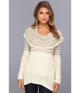 Free People Engineered Stripe Cowl Pullover Womens Sweater (Multi)