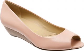 Womens Trotters Lonnie   Blush Glazed Kid Leather Heels