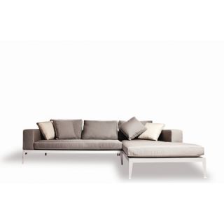 Harbour Outdoor Balmoral Left/Right Arm Chaise Sectional Piece with Cushions 