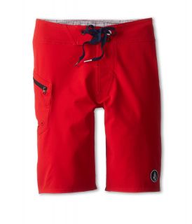 Volcom Kids Lido Solid Boardshort Boys Swimwear (Red)