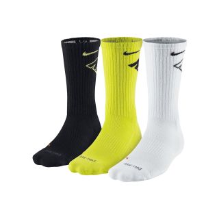 Nike 3 pk. Dri FIT Crew Socks, Black, Mens