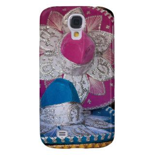 Blue and Pink Sombreros Samsung Galaxy S4 Cases
