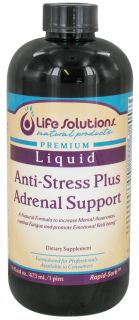 Life Solutions   Liquid Anti Stress Plus Adrenal Support   16 oz.