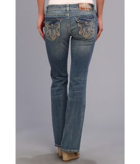 Mek Denim Rissani Boot Cut Jean in Medium Blue Womens Jeans (Blue)