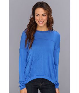 KUT from the Kloth Sara Top Womens Long Sleeve Pullover (Navy)