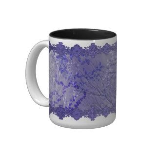 WUTHERING HEIGHTS, GHOSTLY BRANCHES PURE PURPLE COFFEE MUGS
