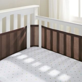 Breathable Mesh Crib Liner by BreathableBaby Bison Brown