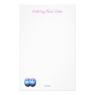 Letter Paper for Twin Girls Customised Stationery