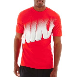 Nike Overlay Tee, Red, Mens