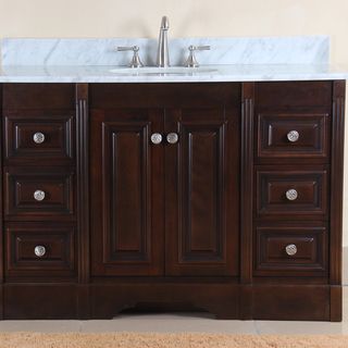 Virtu Austen 49 inch Single sink Vanity Set Other Size Single Vanities