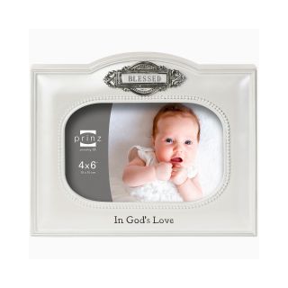 Count Your Blessings 4x6 Picture Frame Blessed, White