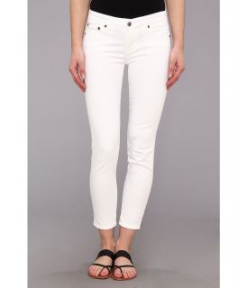 Big Star Alex Mid Rise Skinny Crop Jean in White Womens Jeans (White)