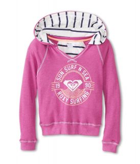 Roxy Kids Crush Pullover Hoodie Girls Sweatshirt (Pink)