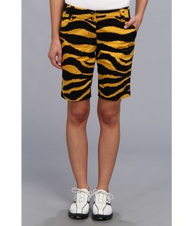 Loudmouth Golf Tiger Short Womens Shorts (Gold)