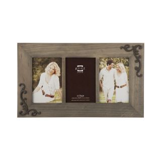 Lillie Scrolls Wooden Collage 4x6 Picture Frame, Taupe