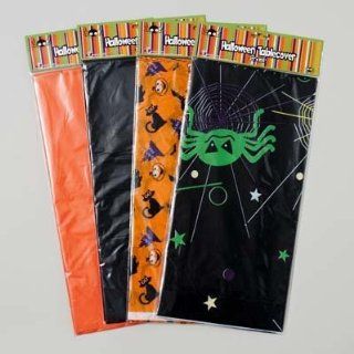 TABLECOVER HALLOWEEN 54X108 2PRINT/2SOLID, Case Pack of 48 Health & Personal Care
