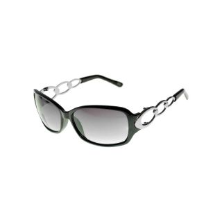 Nine & Co 9 & Co. Rectangular Sunglasses, Black, Womens