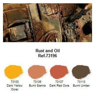 Vallejo Val73196 Pigments   Set 1   Rust And Oil Railway & Military Modelling Toys & Games