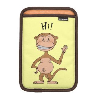 hi monkey/ bye monkey sleeve for iPad mini