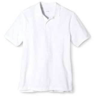 Cherokee Young Mens School Uniform Short Sleeve Pique Polo   True White L