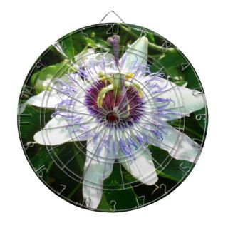Beautiful Passion Flower With Garden Background Dartboard