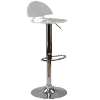 Modway Translucent 24 Adjustable Swivel Bar Stool EEI 534 CLR